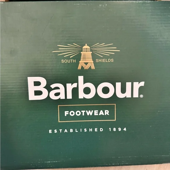 Barbour Navy Rubber Chelsea Boots - Picture 2 of 4